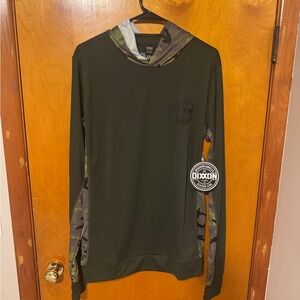 CAMO UV PULLOVER HOODIE - BLACK